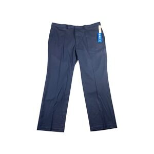 NWT Saddlebred Mens Navy Motion Stretch Comfort‎ Waistband Dress Pants 40W x 30L